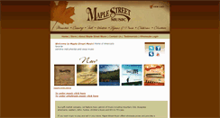 Desktop Screenshot of maplestreetmusic.com