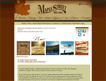 Tablet Screenshot of maplestreetmusic.com